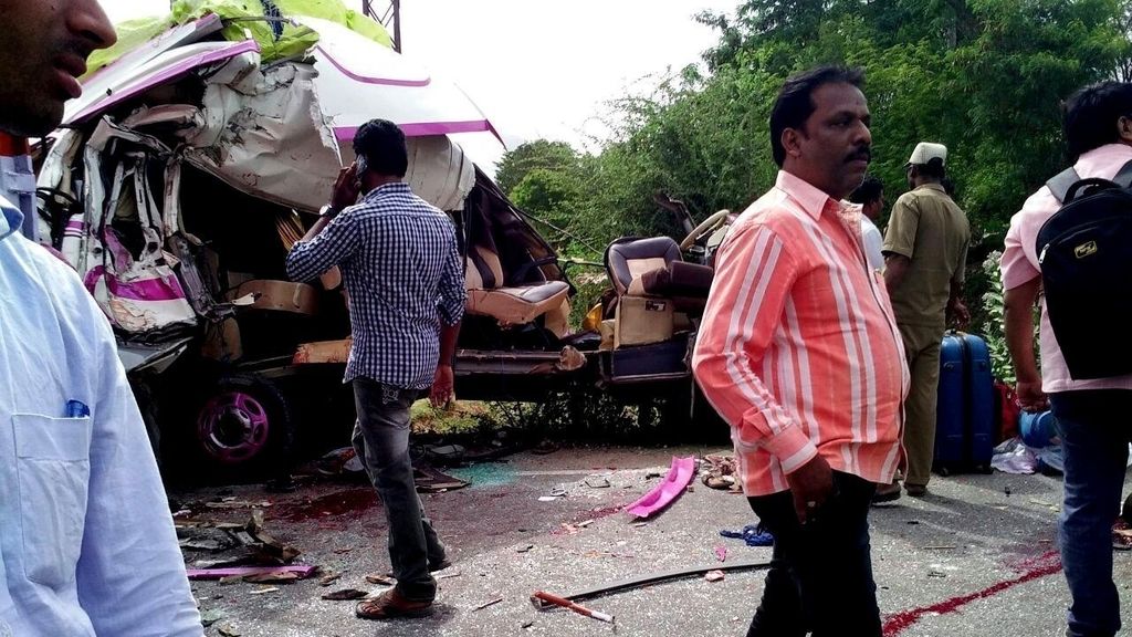 Las imágenes del accidente en la India