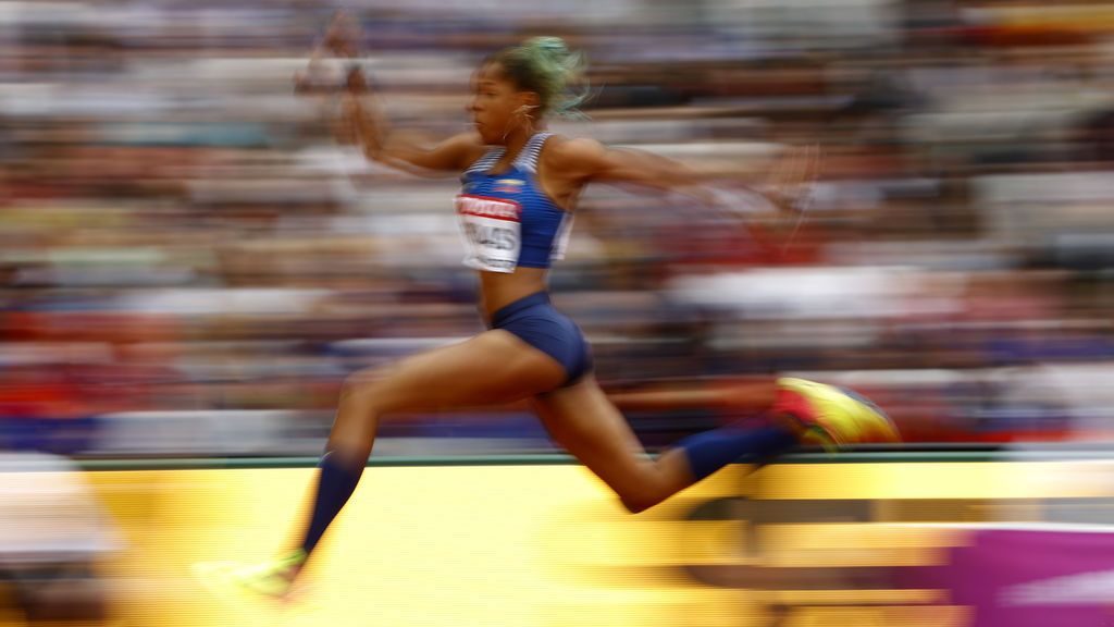 Championship Mundial de Atletismo en la competición femenina de triple salto