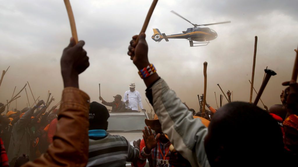 El líder de la oposición en Kenya Raila Odinga El líder de la oposición en Kenya Raila Odinga