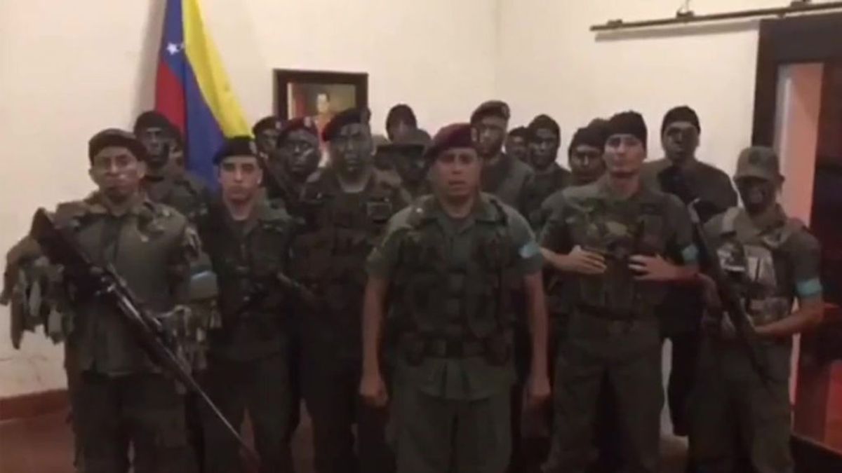 Militares de la ciudad venezolana de Valencia se declaran en "legítima rebeldía" contra Maduro