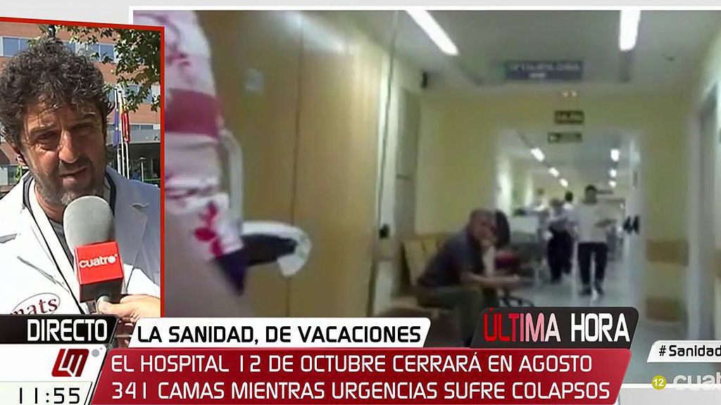 La falta de personal y el cierre de camas colapsan hospitales madrileños en verano