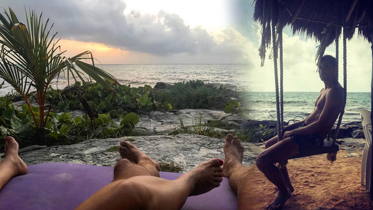 ¿Con quién comparte amanecer Paco León en la Riviera Maya?