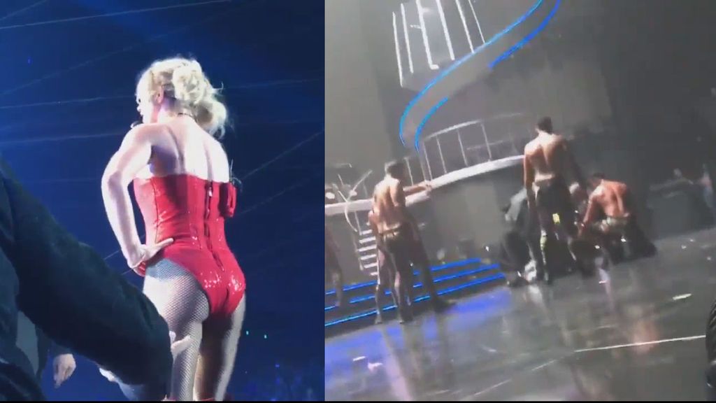 Un hombre irrumpe en pleno concierto de Britney Spears