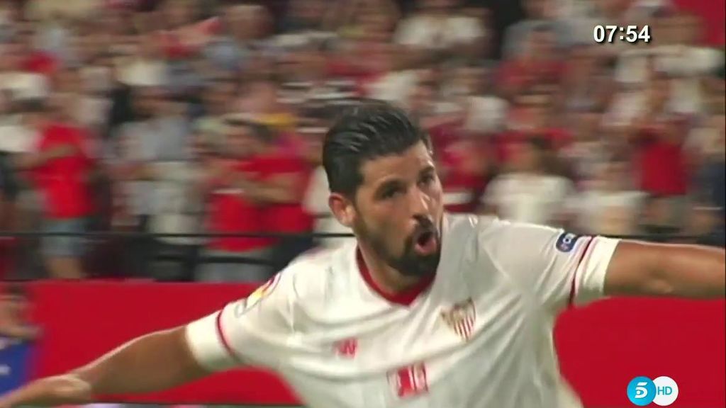 Nolito ya marca diferencias con el Sevilla y decide en el regreso de Monchi al Pizjuán