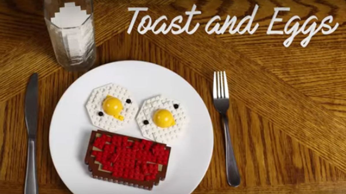 El desayuno más apetecible hecho con Lego