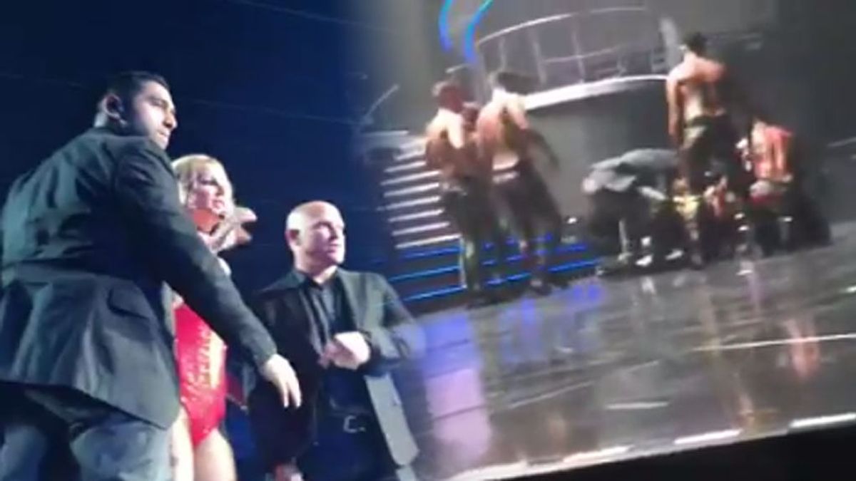 Britney Spears "aterrorizada" tras irrumpir un hombre en el escenario en pleno concierto
