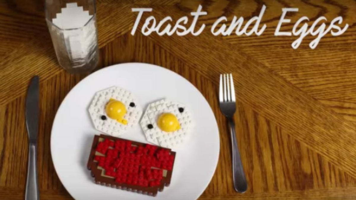 El desayuno más apetecible hecho con Lego