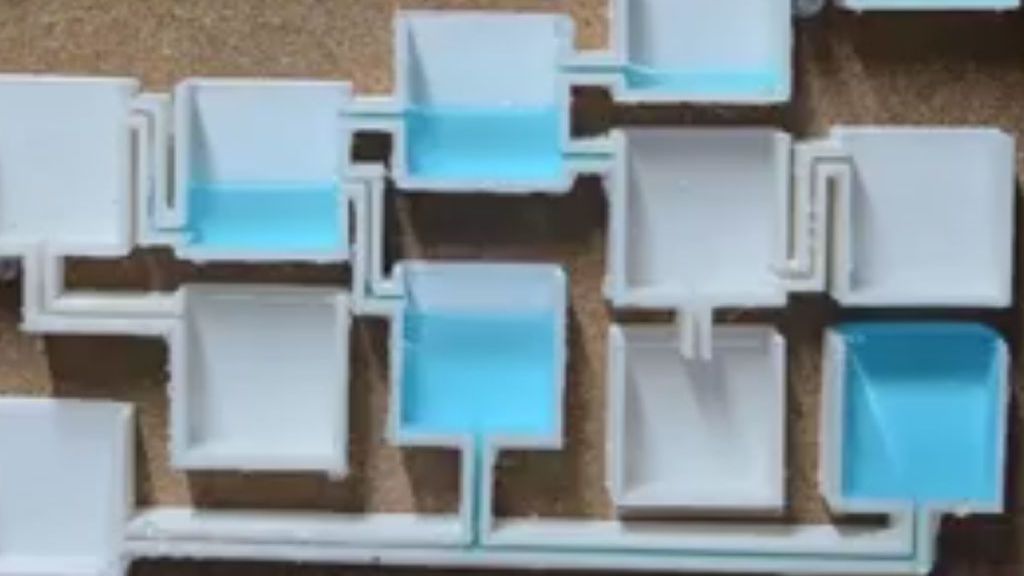 Solución al reto de los vasos comunicantes