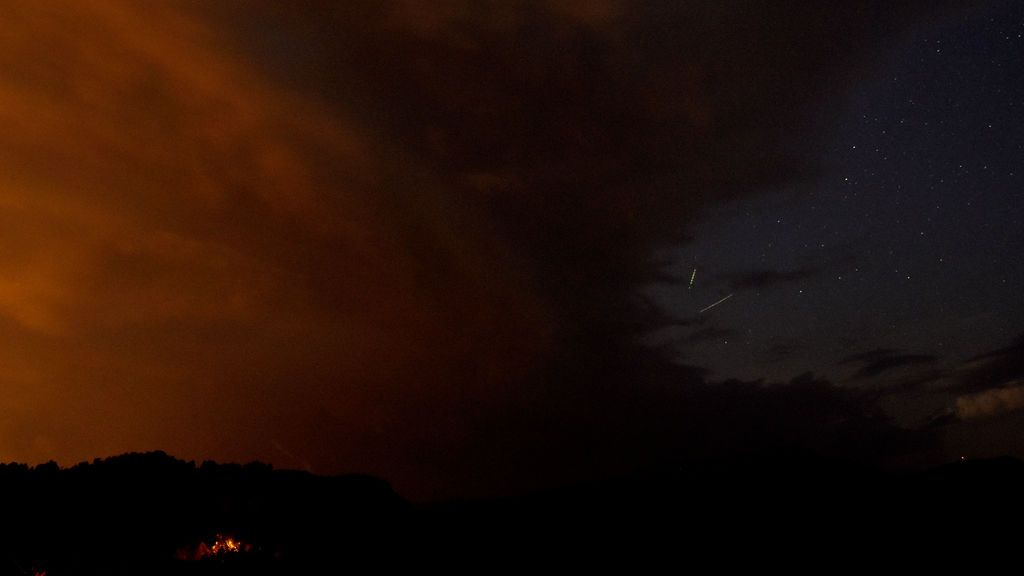 Lluvia de estrellas vista desde Macedonia