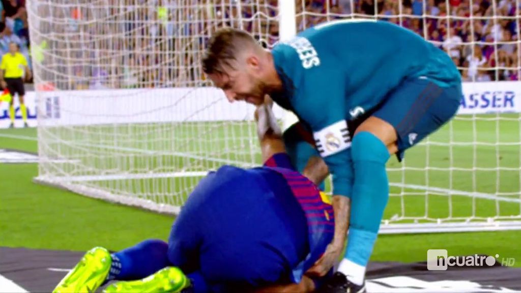 Sergio Ramos se encaró con Luis Suárez por el penalti: Zidane estalló en el banquillo