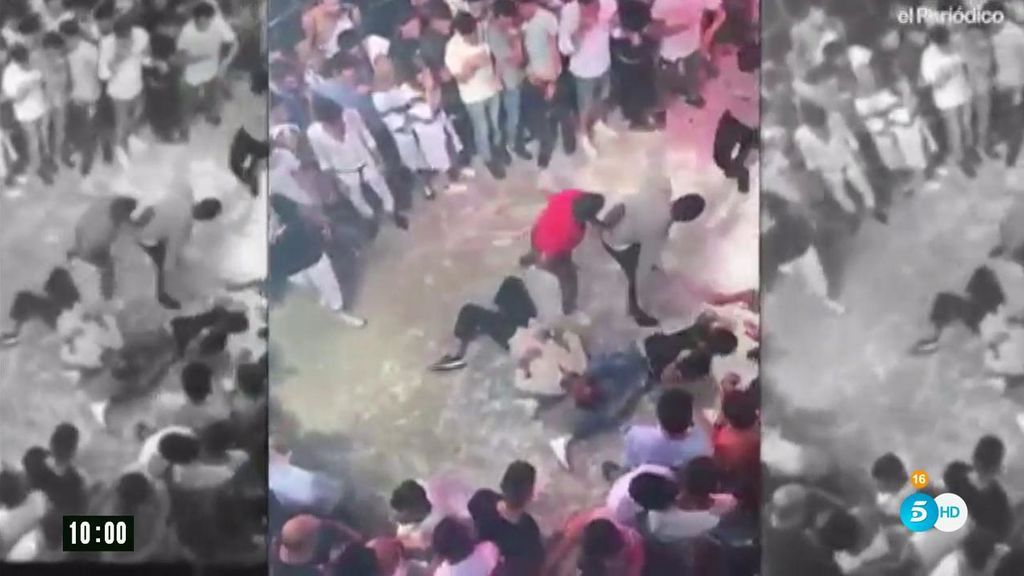 Las espeluznantes imágenes de la paliza mortal a un joven en Lloret de Mar