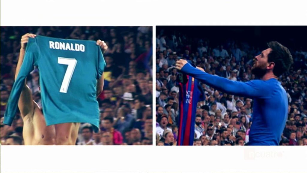 Las 7 diferencias de Messi y Cristiano Ronaldo con sus gestos de enseñar la camiseta