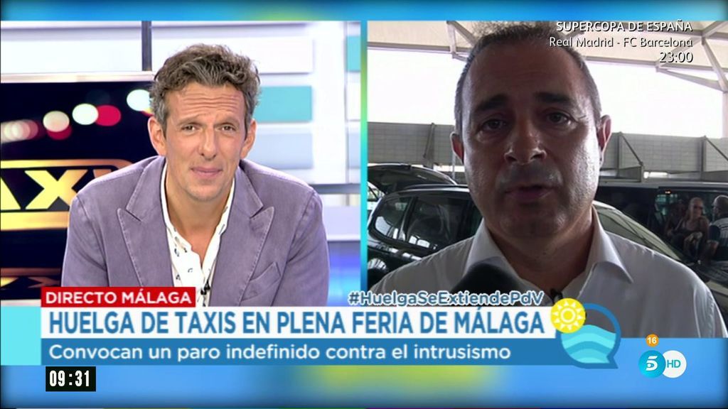 Portavoz de los taxistas: "En Málaga hay una licencia de VTC por cada dos licencias de taxi"