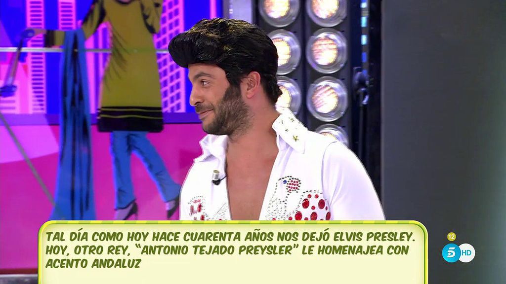 Antonio Tejado homenajea a Elvis Presley en el 40 aniversario de su muerte