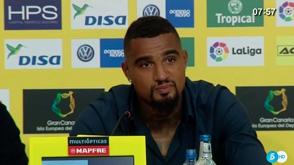 Las lágrimas de Boateng al anunciar que deja Las Palmas por un motivo personal