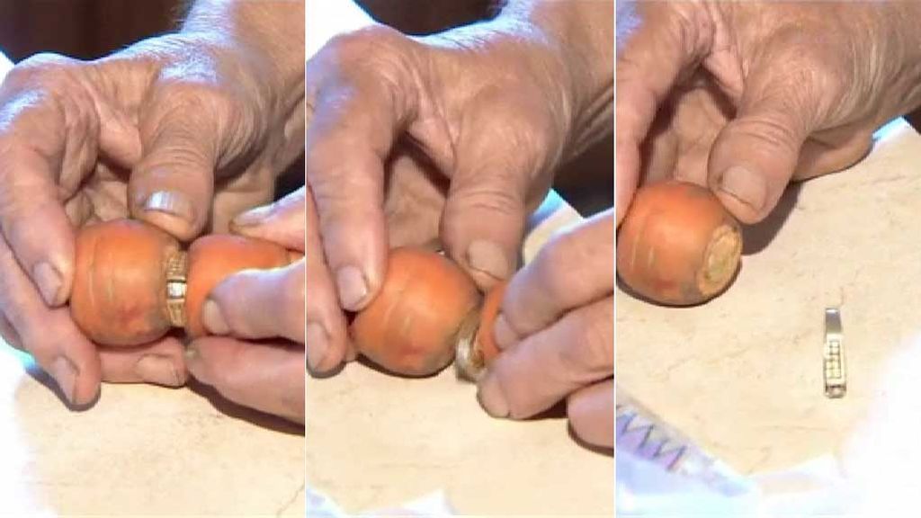 Una zanahoria le devuelve su anillo de compromiso 13 años después
