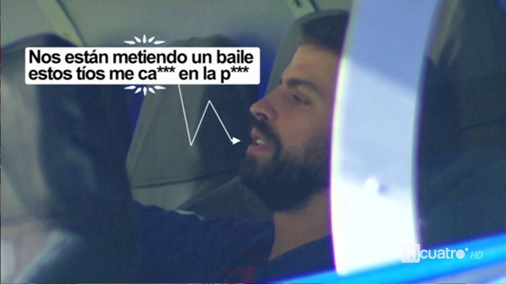 Piqué, resignado en el banquillo del Bernabéu: "Nos están metiendo un baile estos tíos… me ca** en la pu**" Piqué, resignado en el banquillo del Bernabéu: "Nos están metiendo un baile estos tíos… me ca** en la pu**"