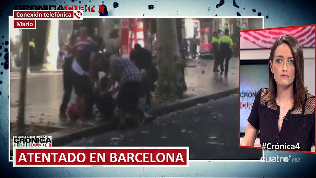 El testimonio de Mario, testigo del atentado en Barcelona