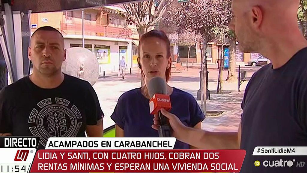 Lidia y Santi llevan 60 días acampados en la calle: “No lo hacemos porque queremos, Manuela”