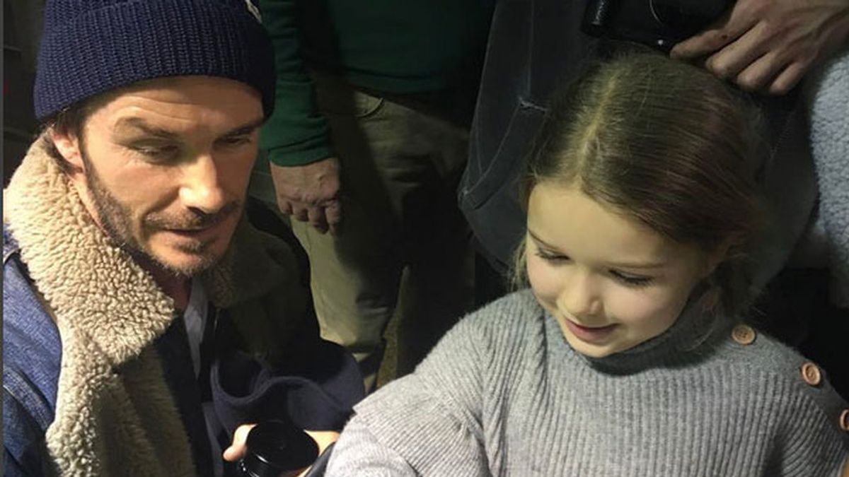 Una preciosa foto de Beckham en Instagram le vale el carnet de padre del año