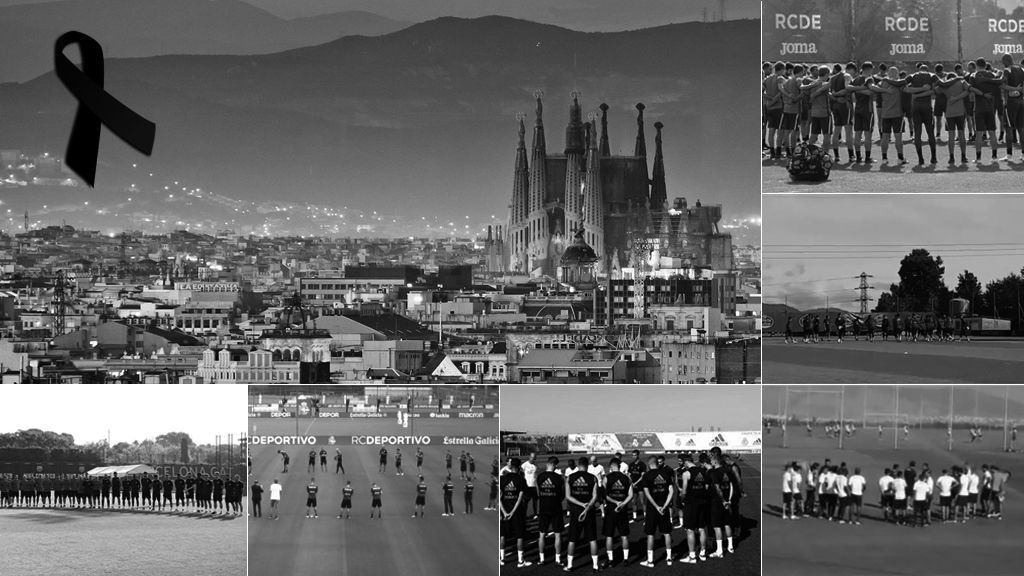 Barça, Espanyol, Real Madrid, Las Palmas... Silencio en los entrenamientos de Primera por los asesinados en Barcelona