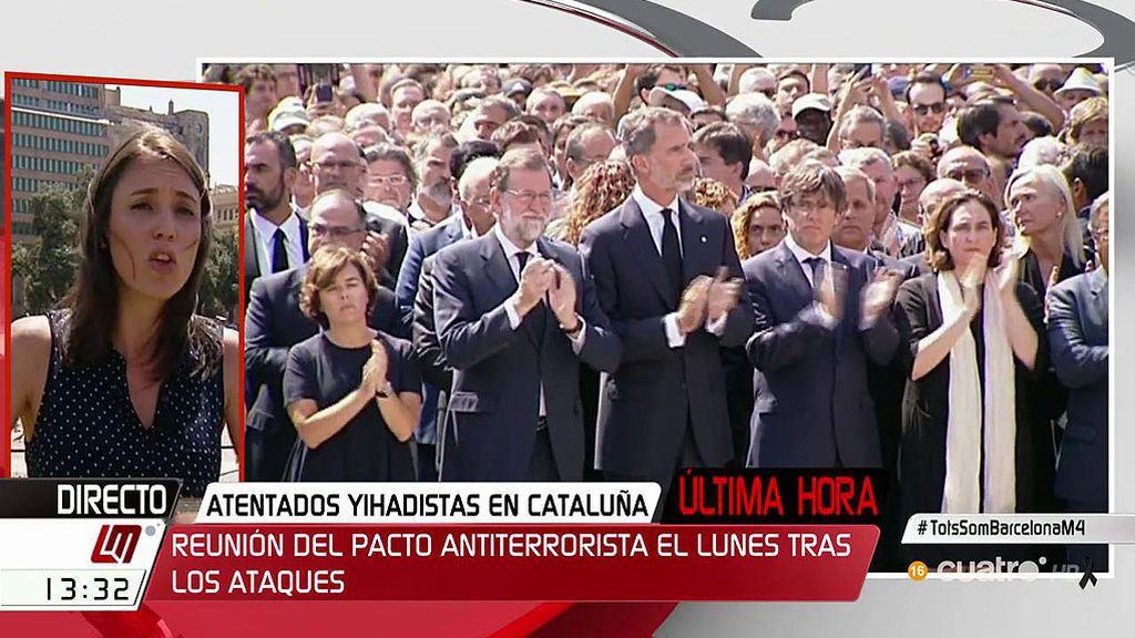 I. Montero: “Hoy es el día de estar todos unidos contra el terrorismo, no para tirarse las firmas a la cabeza”