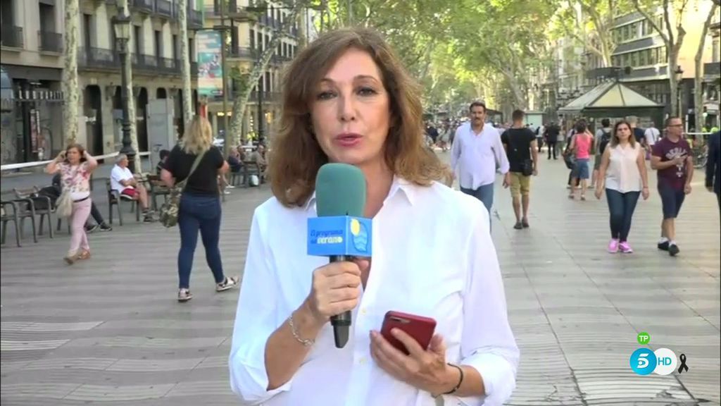 Ana Rosa en Las Ramblas: la presentadora regresa para explicar cómo sucedió el atentado