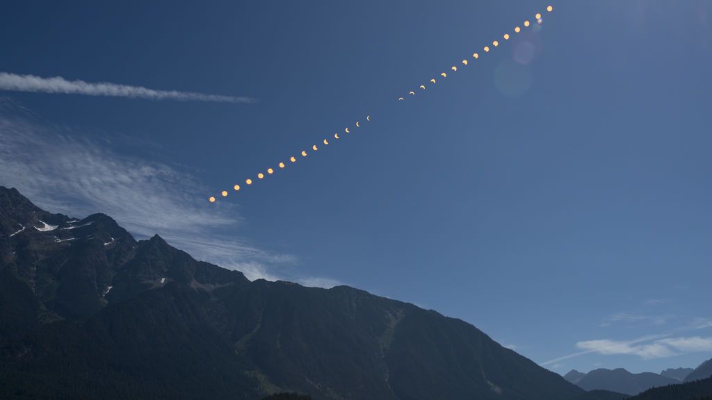 El eclipse duró alrededor de 2 minutos y 41 segundos