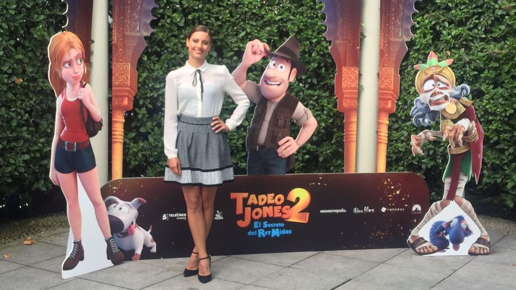 Así posan Corbacho, Ugarte y Jenner, las voces de 'Tadeo Jones 2'