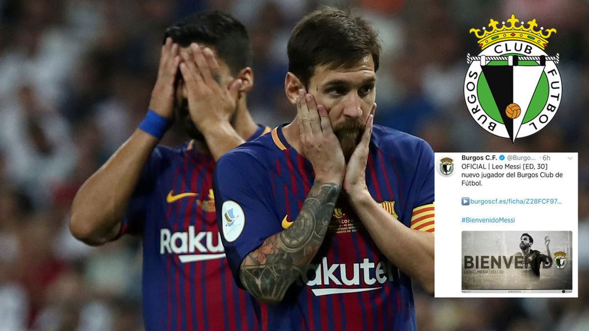 El Burgos CF incendia las redes anunciando el fichaje... ¡de Leo Messi!