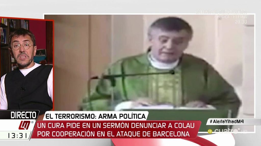Monedero: "He visto chimpancés con más compasión que el sacerdote de Madrid"