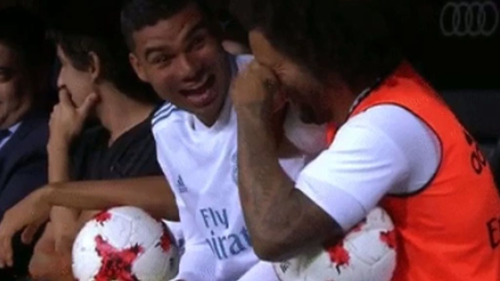 La épica reacción de Marcelo al gol de Cristiano en el Trofeo Santiago Bernabéu