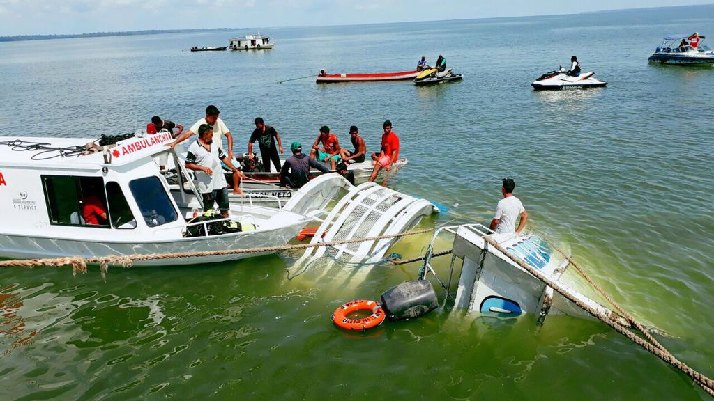 Naufragio en río de Brasil: 10 muertos y unos 30 desaparecidos