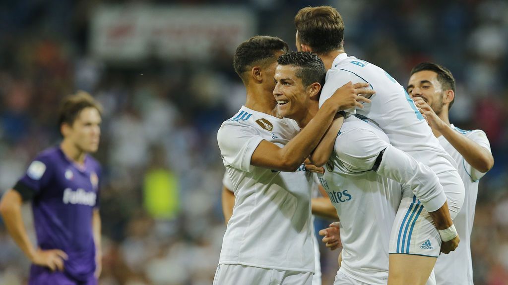 Cristiano vuelve a sonreír en el partidazo del Madrid en el trofeo Bernabéu