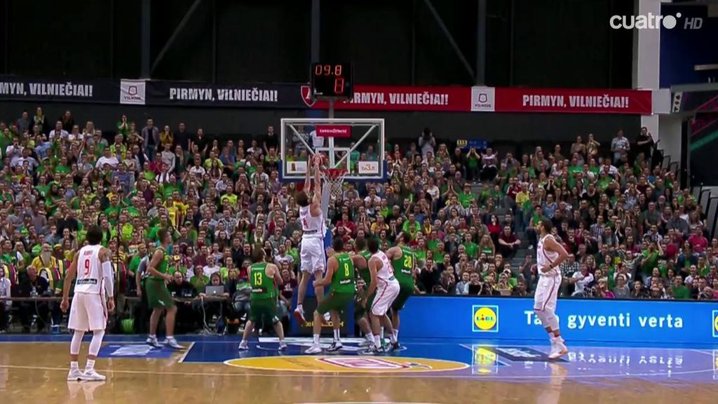 ¡El palmeo de Gasol a ocho segundos del final que da la victoria a España!