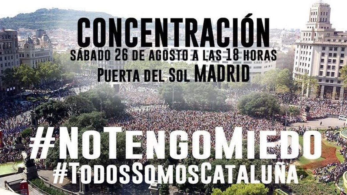 Convocan una concentración en Madrid como apoyo a la de Barcelona contra el terrorismo