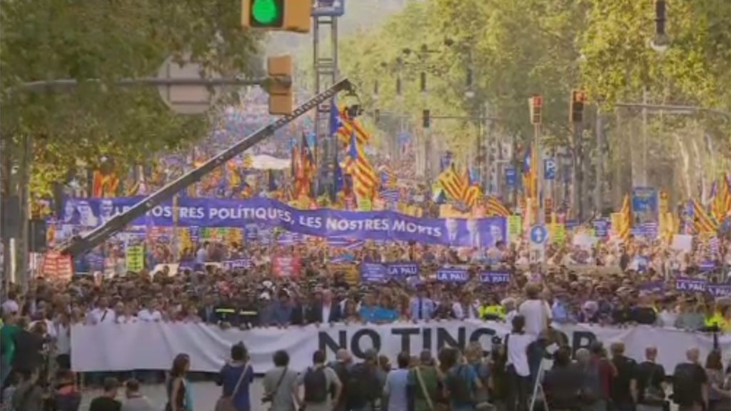 Manifestación en Barcelona bajo el lema "No tengo miedo"