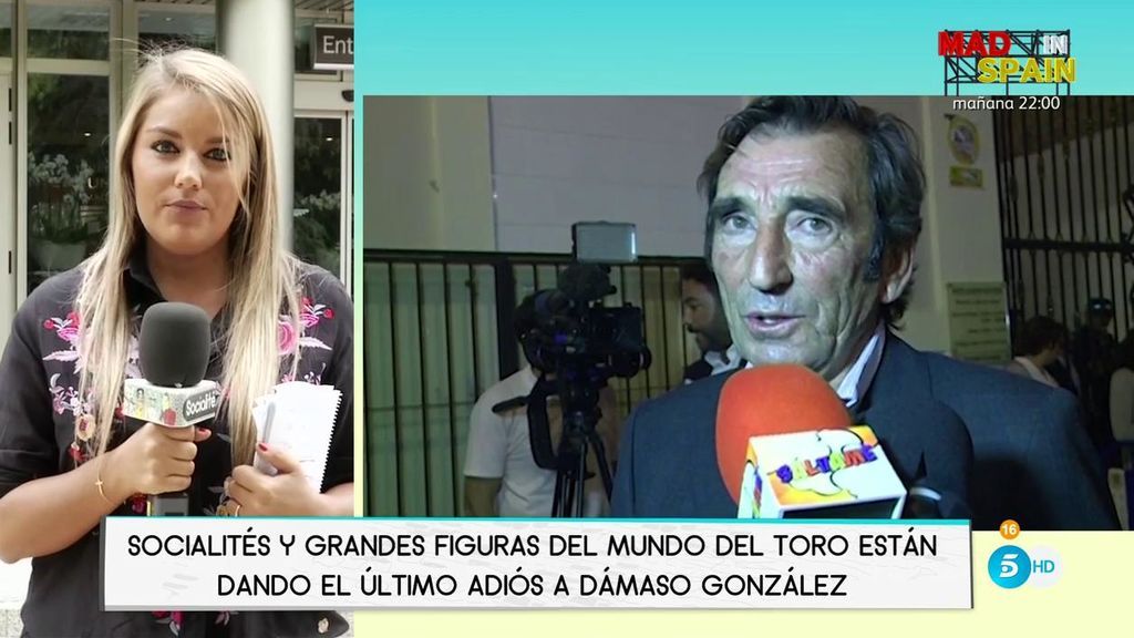 Socialités y grandes figuras del toreo dan su último adiós a Dámaso González
