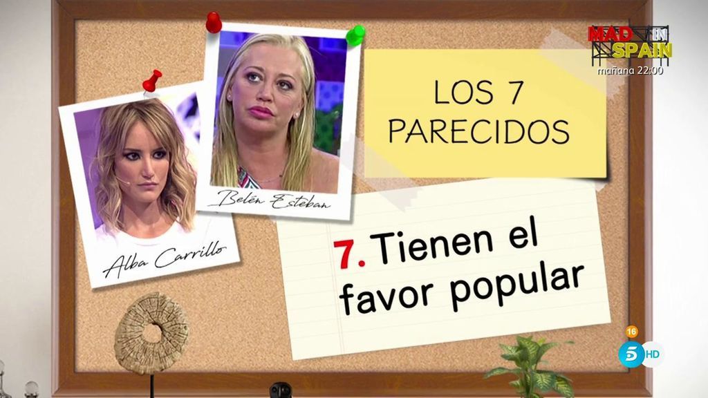¿Qué tienen en común Belén Esteban y Alba Carrillo? ¡Os enseñamos sus 7 parecidos!