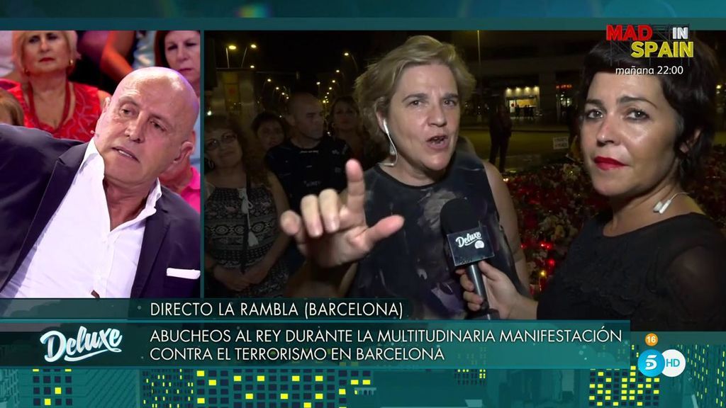 El duro enfrentamiento de Kiko Matamoros y Pilar Rahola sobre la manifestación en Barcelona