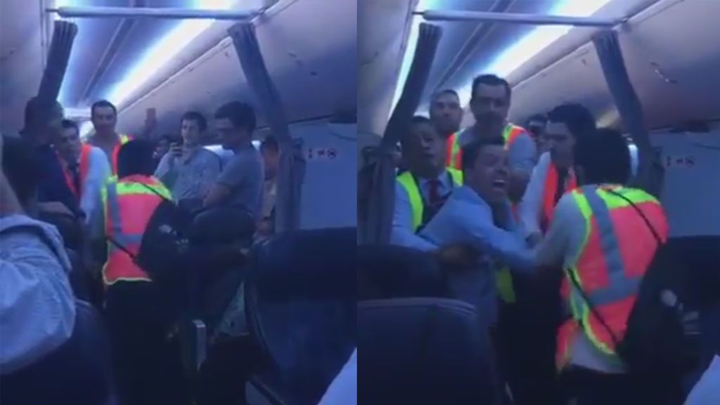 La actitud violenta de un pasajero que obliga a aterrizar de emergencia a un vuelo procedente de EEUU