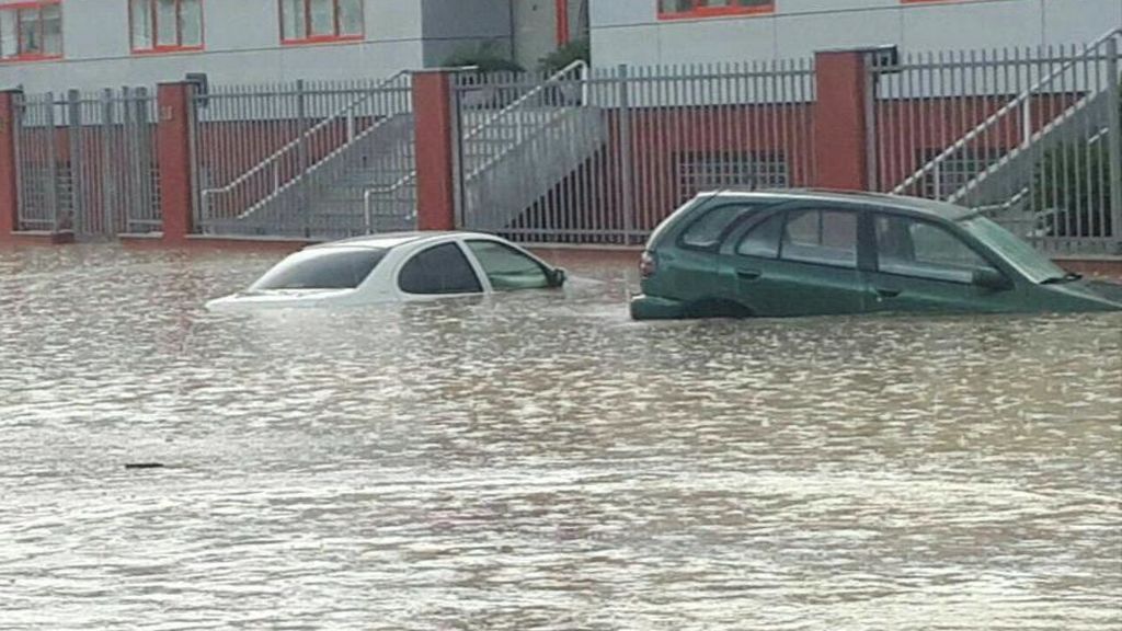 Las calles de Estepa inundadas en cinco minutos