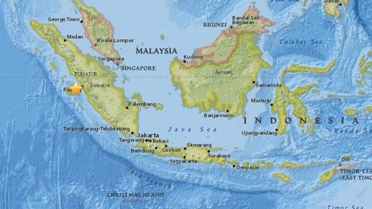 Registrado un terremoto de magnitud 6,2 frente a la costa occidental de Indonesia