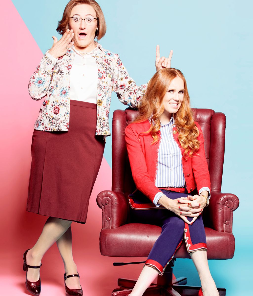 Avelina y Carmen, profesora y directora del colegio Weyler