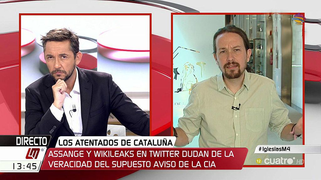 Pablo Iglesias: ''Debemos mantener la confianza en la Guardia Civil, en la Policía y en los Mossos''