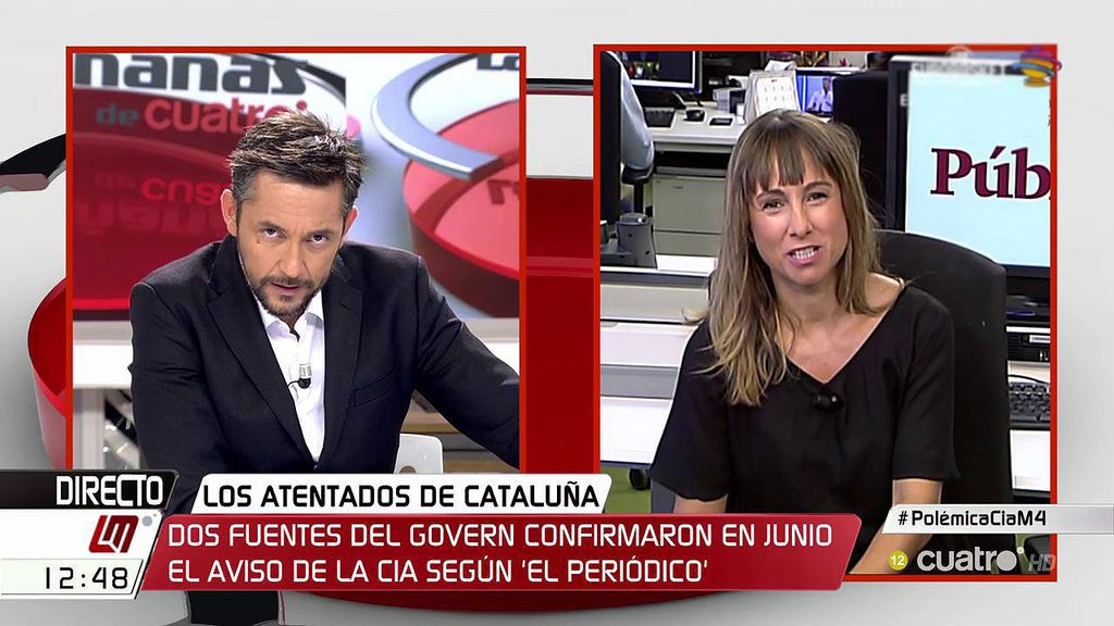 Ana Pardo de Vera: "Fuentes del CNI nos confirman que el documento de alerta en Las Ramblas no huele bien"