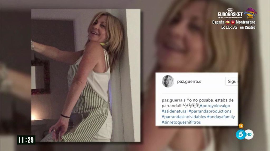 Guerra entre consuegras: Paz Guerra imita el 'no posado' de Isabel Pantoja