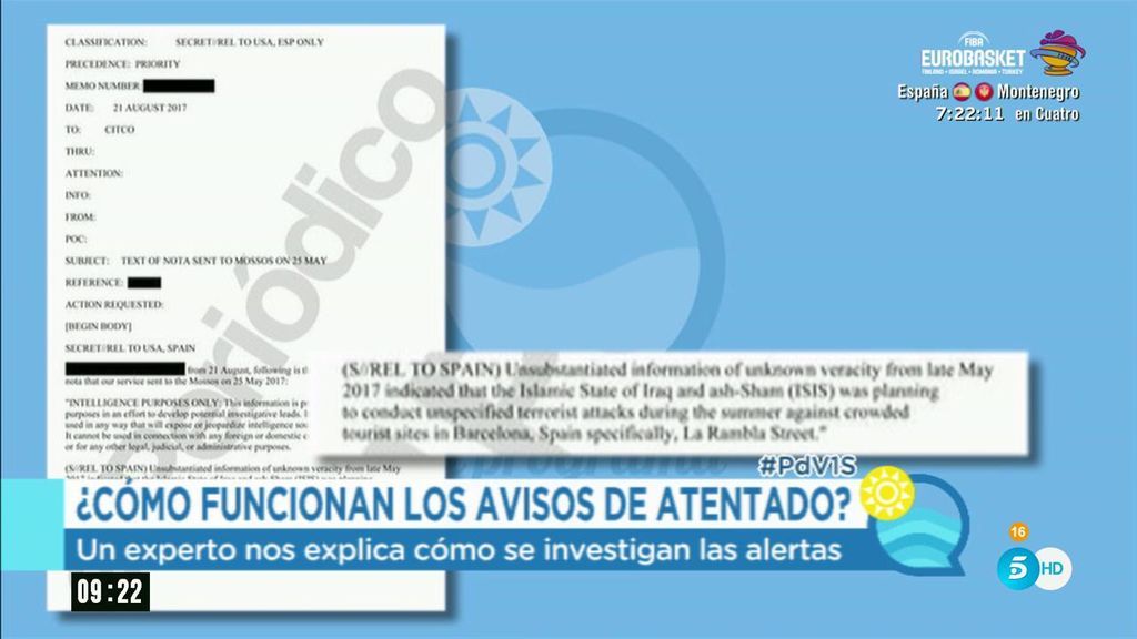 ¿Cómo funcionan los avisos de atentados entre los servicios de inteligencia?