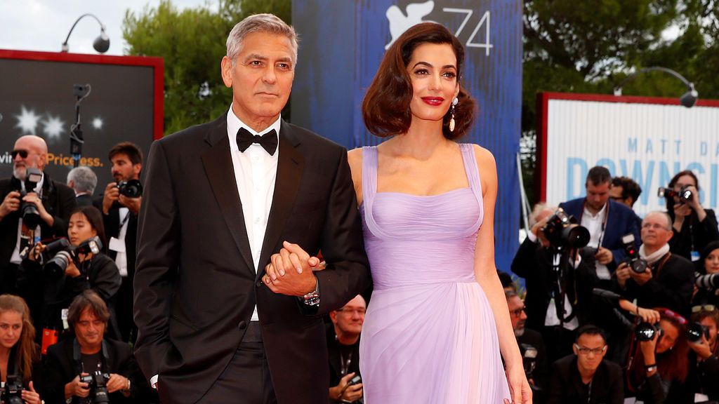 George Clooney presenta su nueva película en el Festival de Venecia