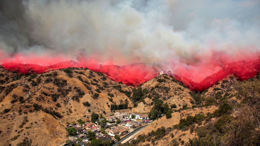 El Cañón de La Tuna tras la extinción del incendio de Burbank